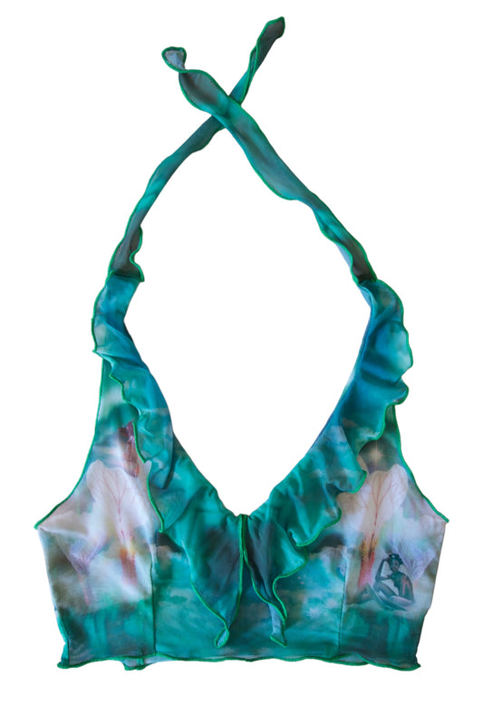 Jeanne Crop-top in the Narubian Dream Print